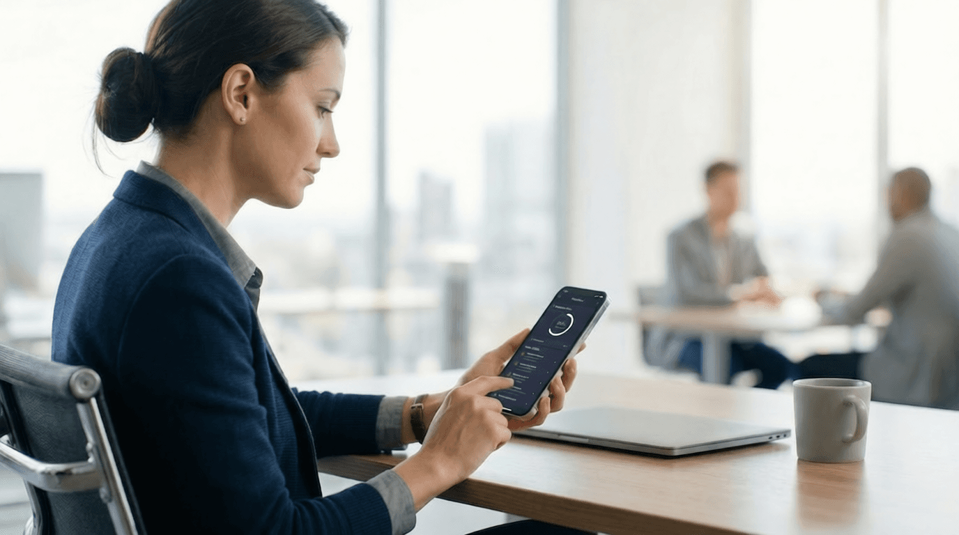 Client view on desktop