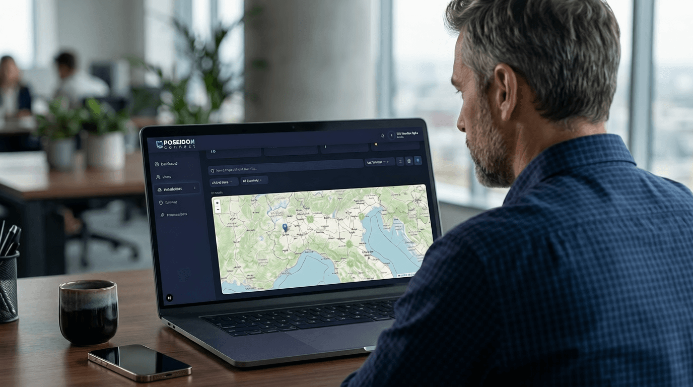 Reseller dashboard with installation map